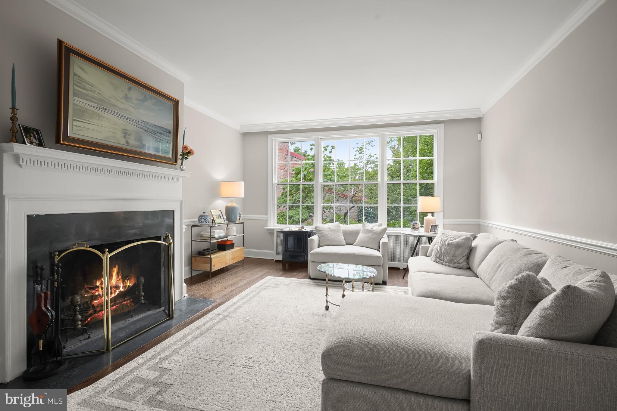 2802 N Street Northwest Washington, DC 20007 - Photo 8 of 24 Sun-drenched South-facing Living Room