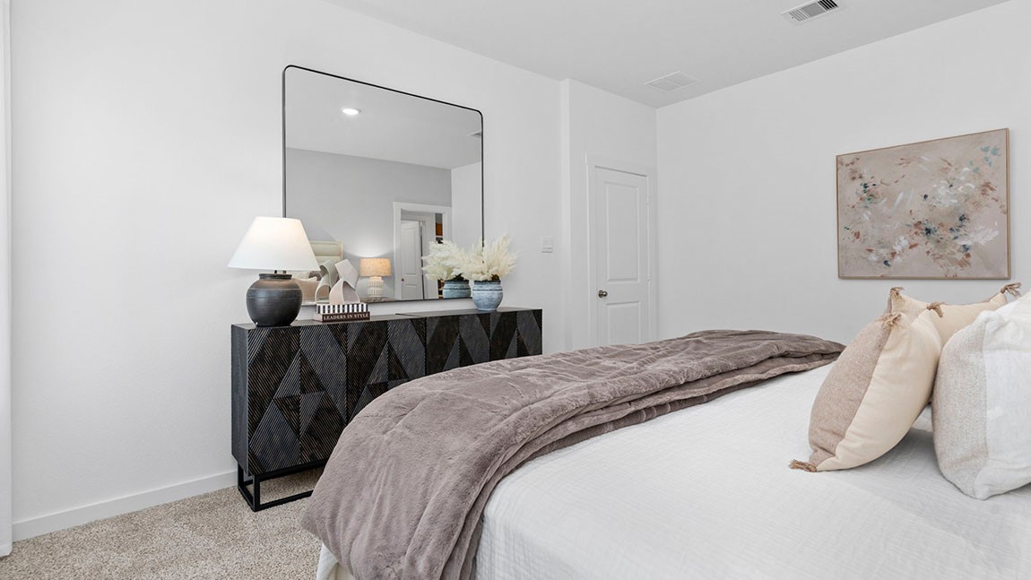 6004 Cherry Mdws Street Rosenberg, TX 77469 - Photo 22 of 39 a bedroom with a bed and a painting on the wall