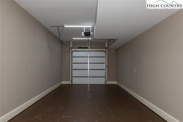 a view of a store room with racks