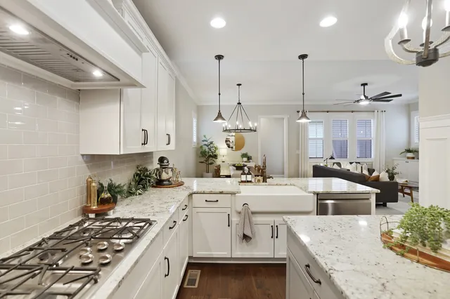 a close up of a stove top oven sitting on a counter