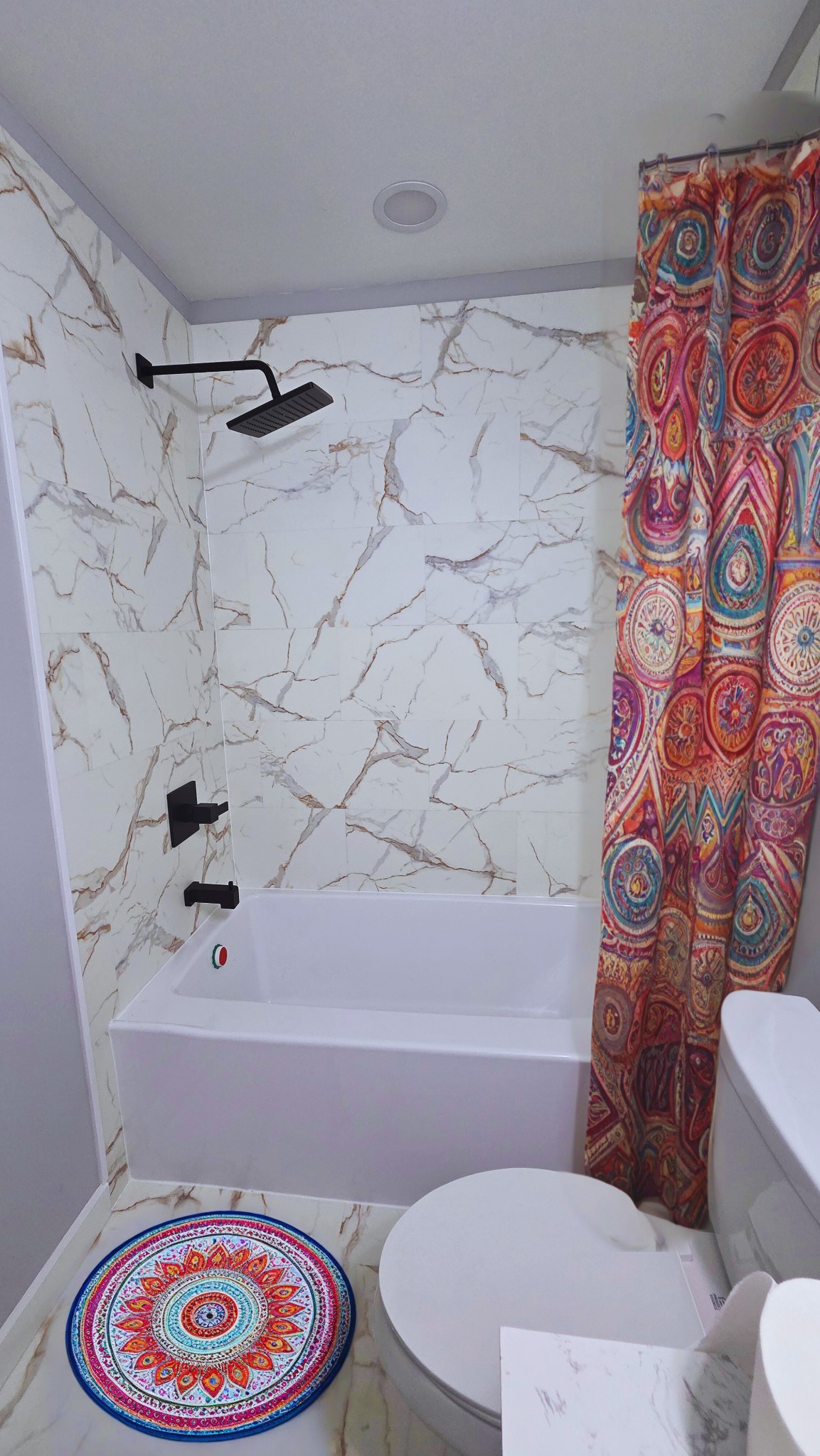 1080 Veterans Road Ashland City, TN 37015 - Photo 25 of 35 a bathroom with a toilet and a shower curtain