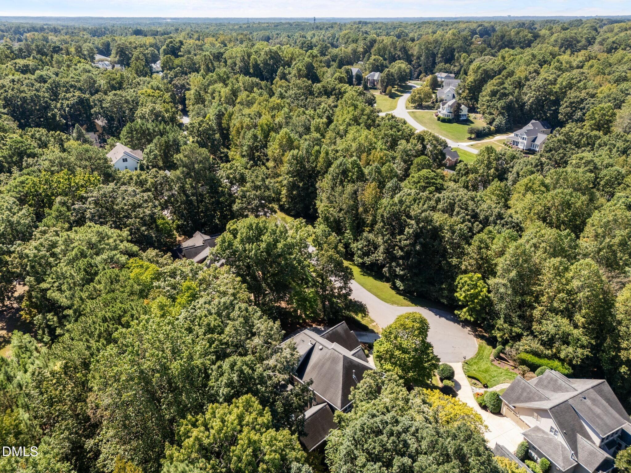 3901 Orchard Point Court Apex, NC 27539 - Photo 51 of 53 an aerial view of a house with a yard