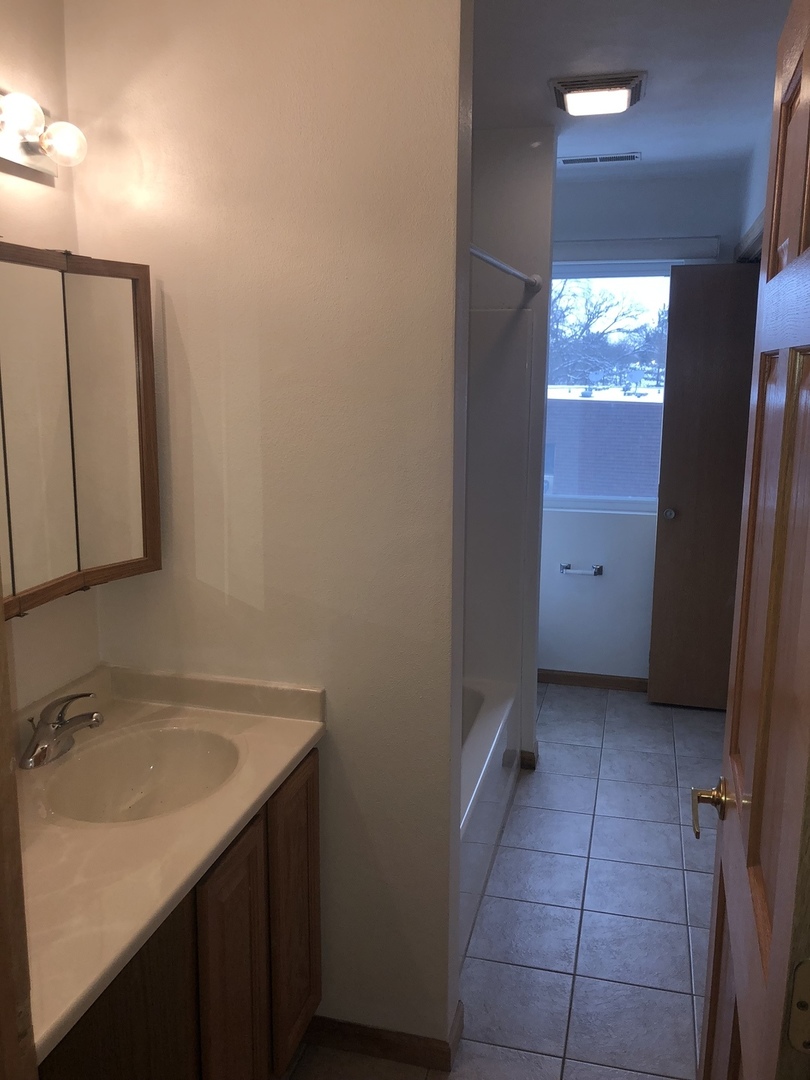 6032 Park Ridge Road, Unit 6032 Loves Park, IL 61111 - Photo 6 of 13 a bathroom with a sink and mirror