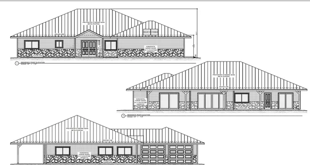 a view of a yard with an outdoor space