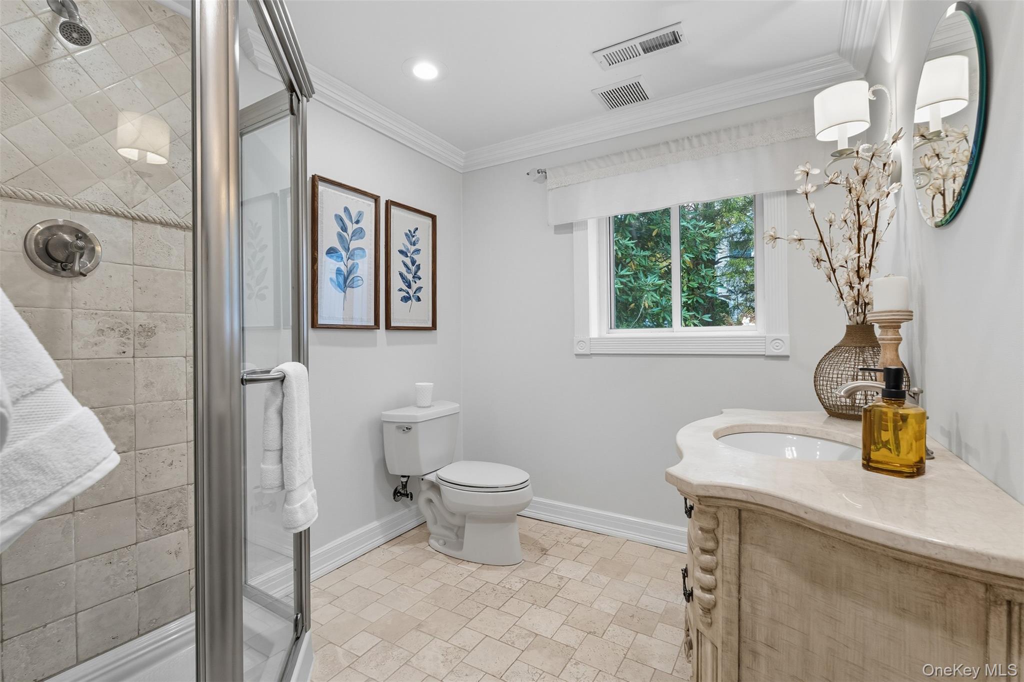 2747 Larkspur Street Yorktown Heights, NY 10598 - Photo 13 of 32 a bathroom with a sink a toilet and shower