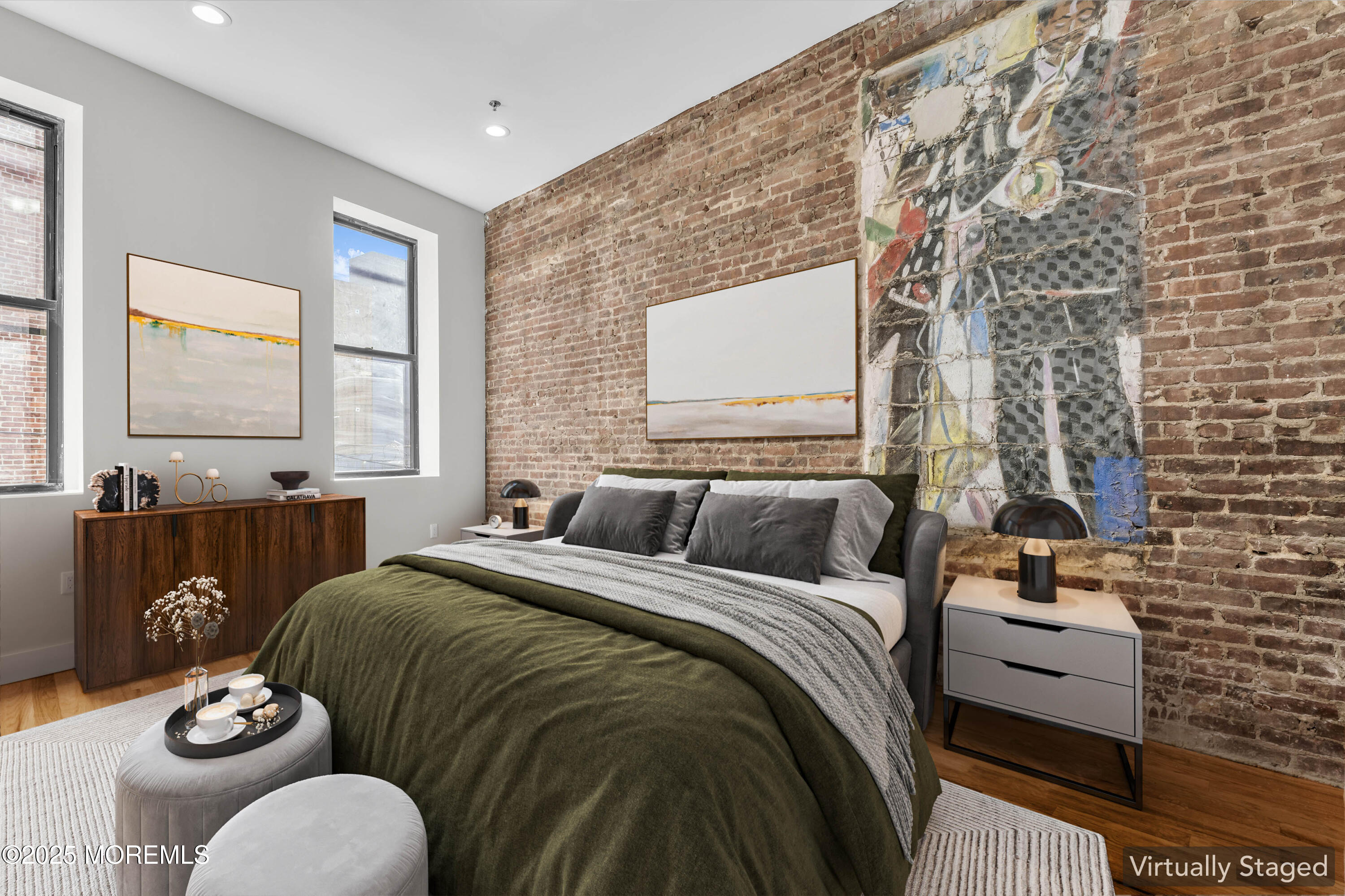 7 Broad Street, Unit 2 Red Bank, NJ 07701 - Photo 9 of 23 a bedroom with a bed and dresser