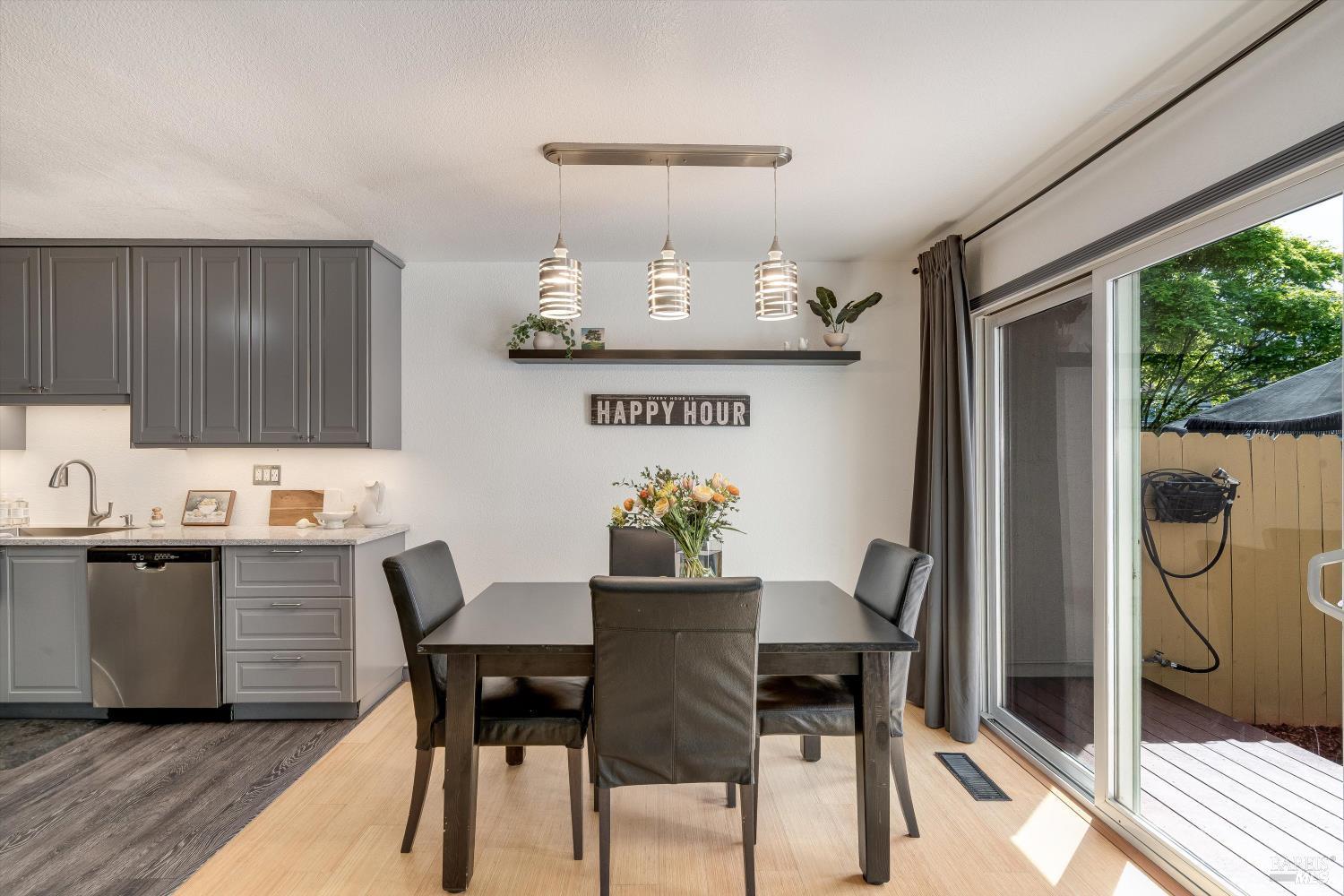 30 Fredrick Drive Rohnert Park, CA 94928 - Photo 12 of 41 Dining space adjacent to kitchen with modern lighting