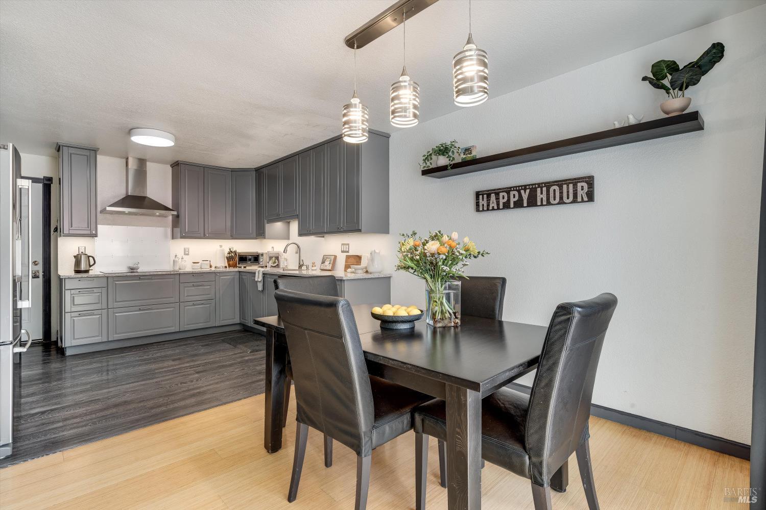 30 Fredrick Drive Rohnert Park, CA 94928 - Photo 14 of 41 Open kitchen and dining layout with updated finishes