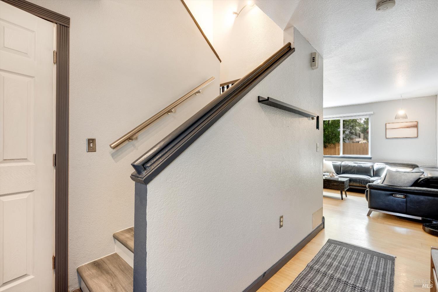 30 Fredrick Drive Rohnert Park, CA 94928 - Photo 22 of 41 Staircase leading to upper level with modern finishes