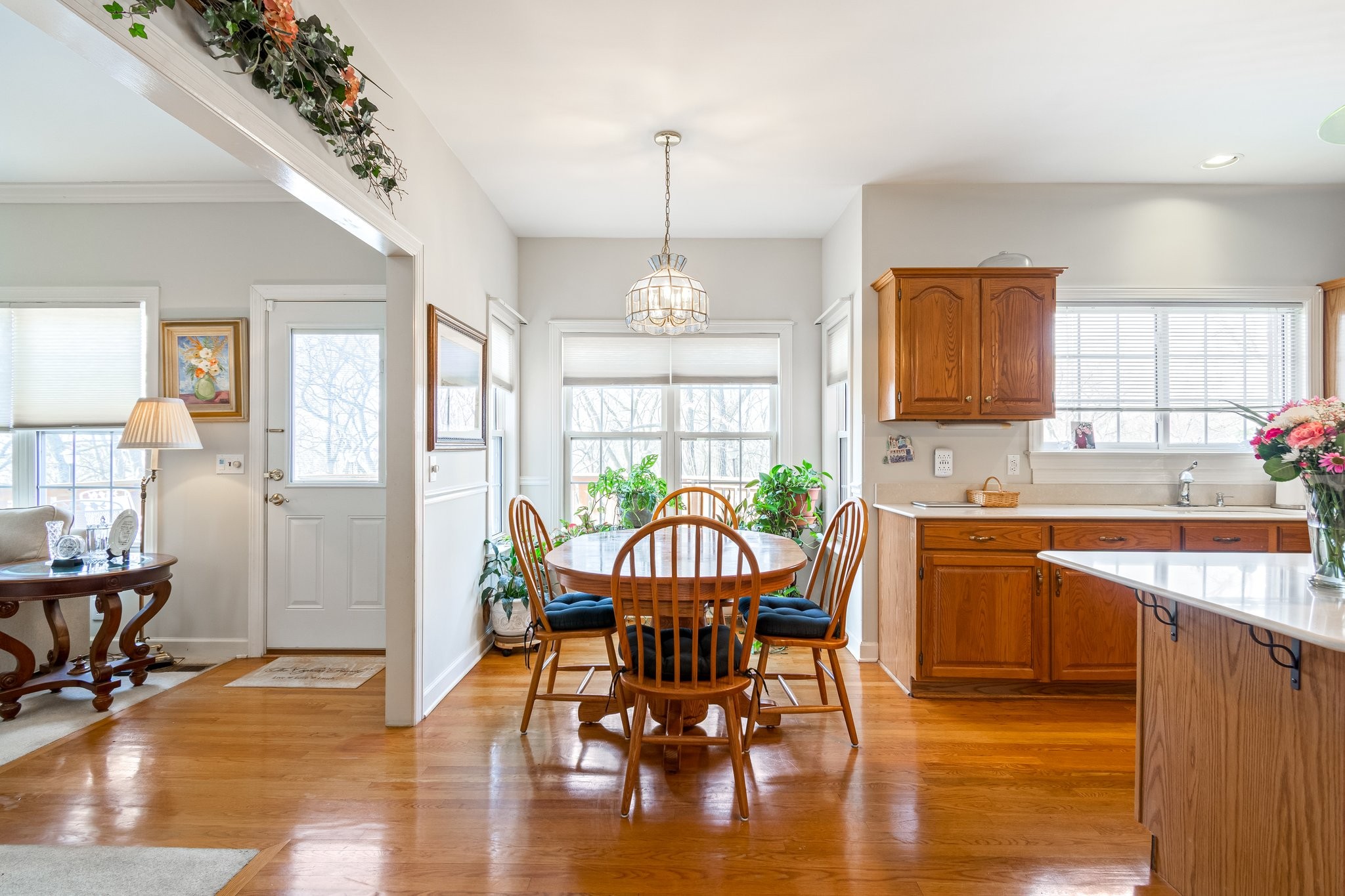 4259 Warren Road Franklin, TN 37067 - Photo 24 of 53 a view of a dining room with furniture window and wooden floor