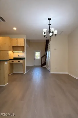 a view of an empty room