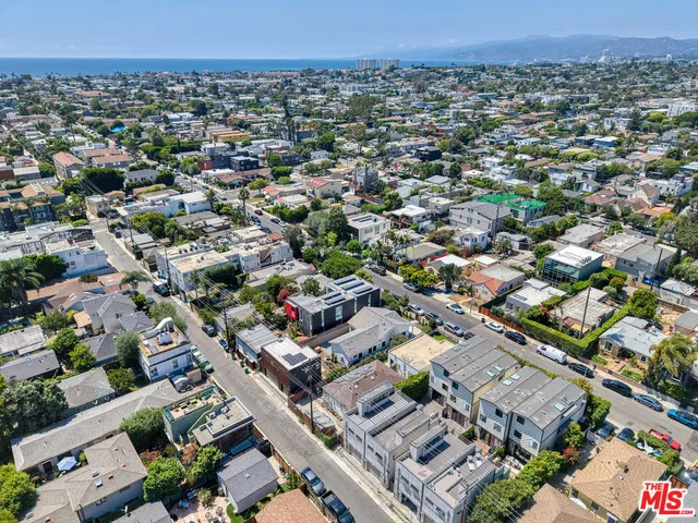 an aerial view of a city