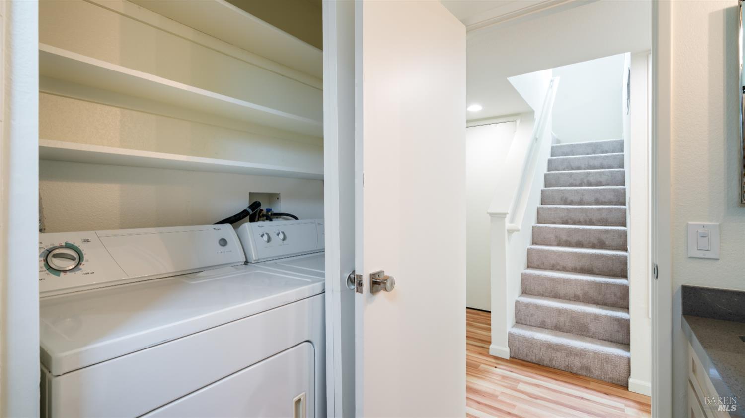 3335 Yulupa Avenue Santa Rosa, CA 95405 - Photo 14 of 33 Convenient downstairs laundry area located in the bathroom for easy everyday living
