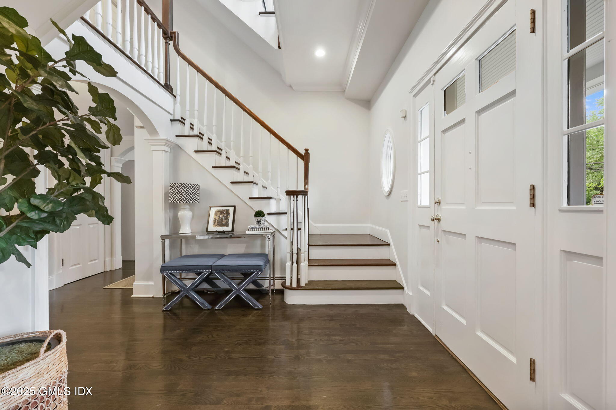 119 Hendrie Avenue Riverside, CT 06878 - Photo 2 of 7 a view of entryway livingroom and hall with wooden floor