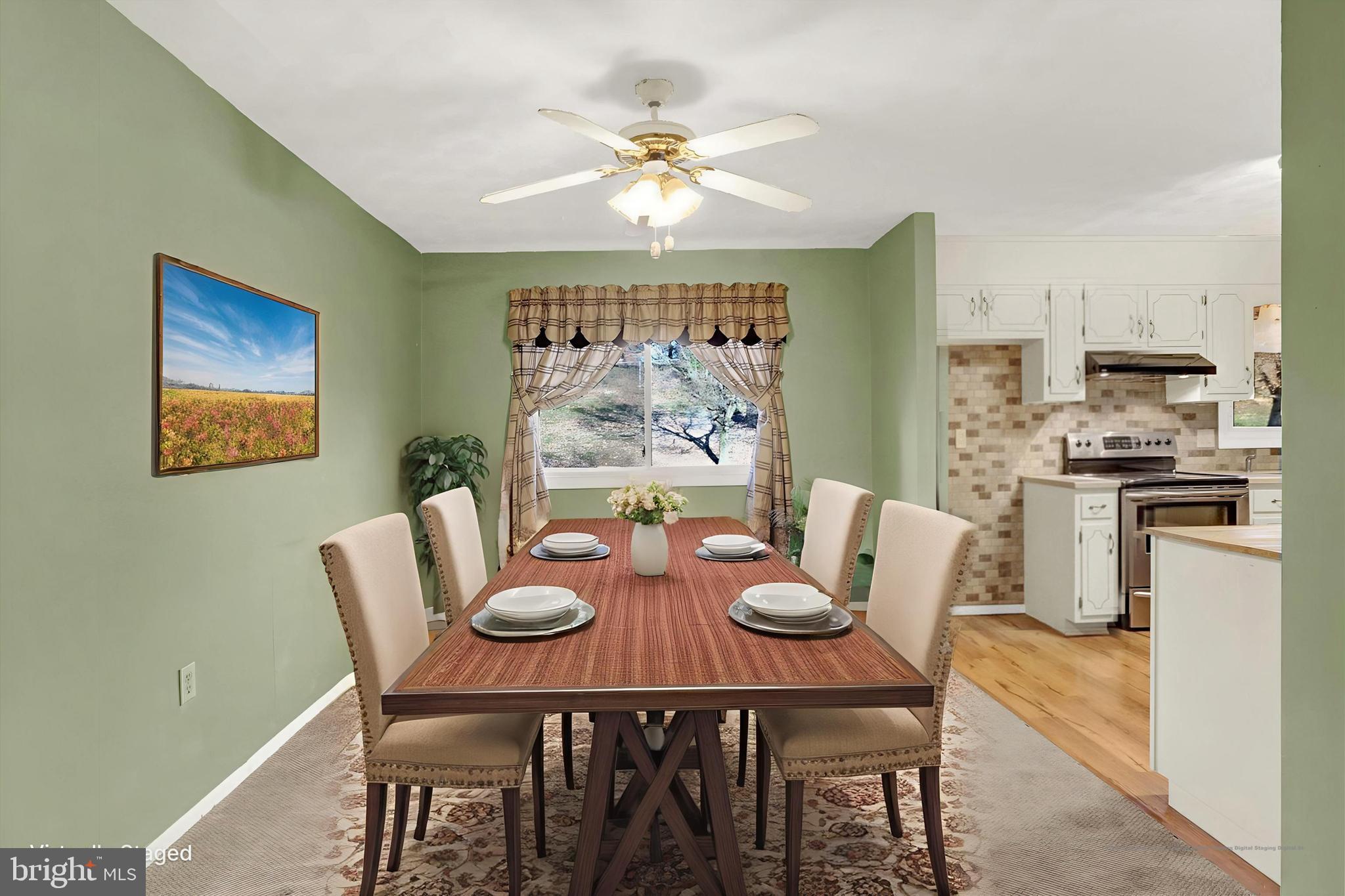 970 Cranes Gap Road Carlisle, PA 17013 - Photo 11 of 48 a view of a dining room with furniture window and outside view