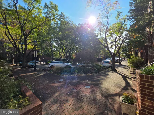 a view of backyard with green space