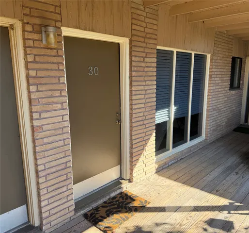 a view of front door