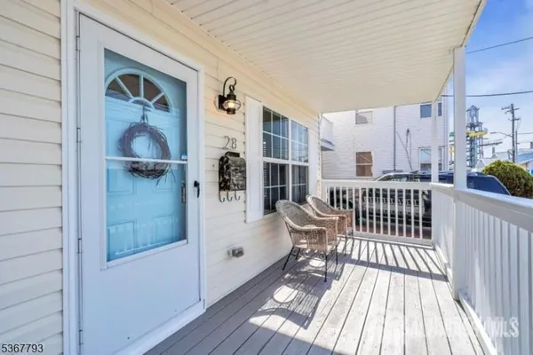 a view of a living room from a hallway
