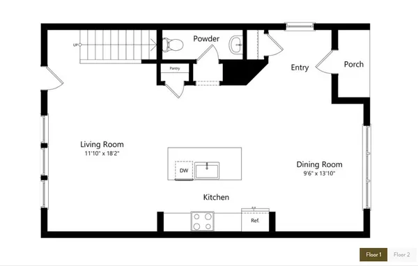 a patio with a table and chairs under an umbrella