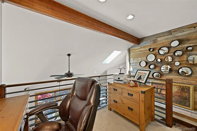 a view of a room with storage