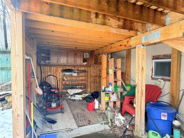 a view of storage and utility room