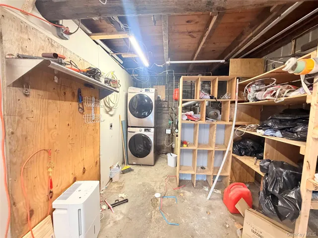 a view of storage and utility room