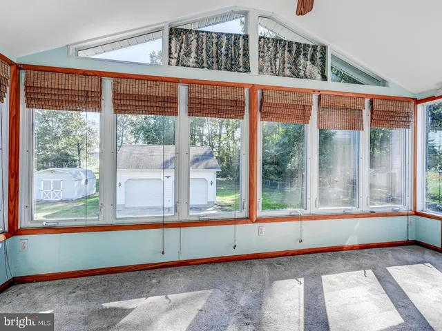 a view of a large window with an outdoor space