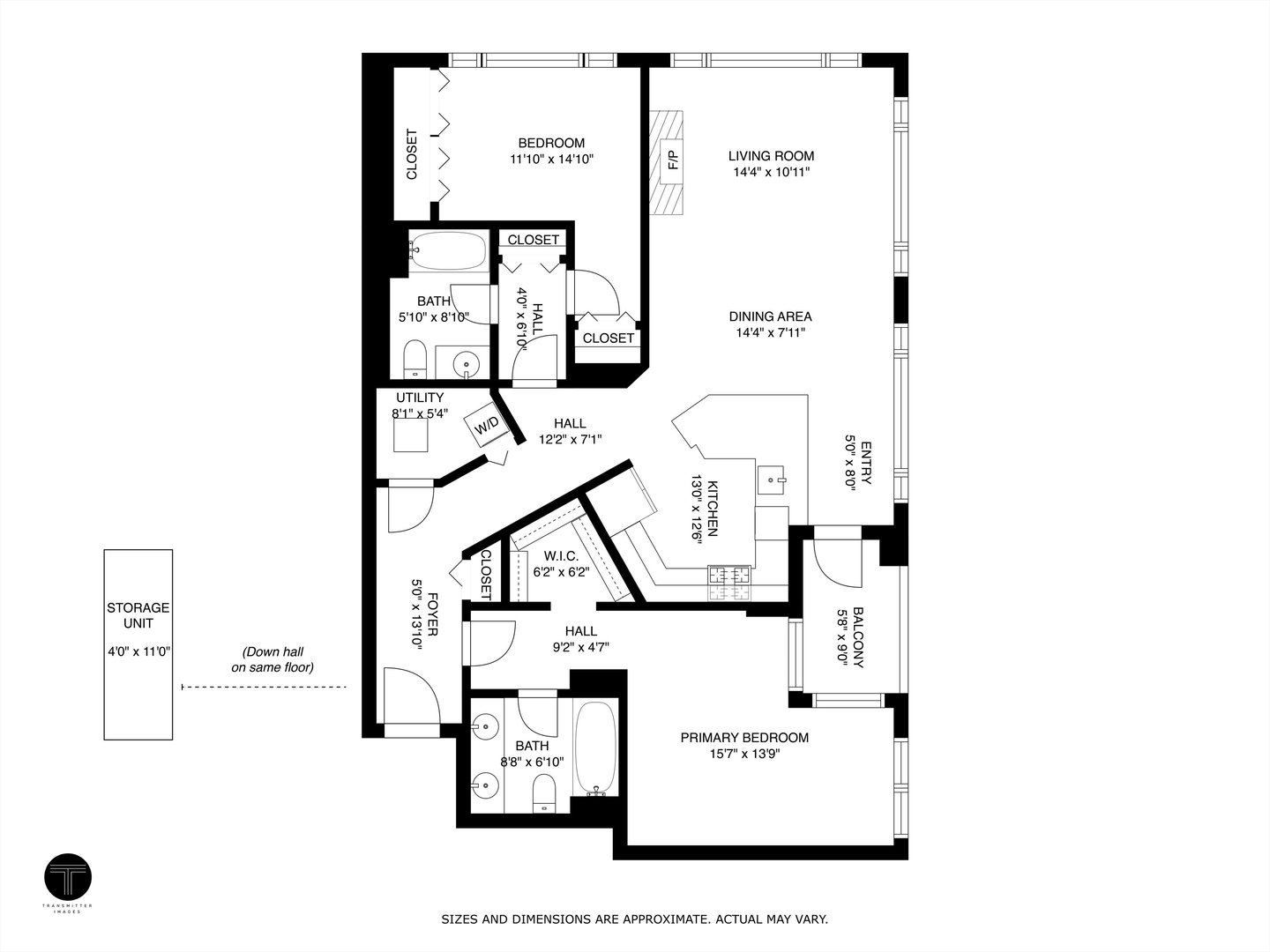 520 South State Street, Unit 510 Chicago, IL 60605 - Photo 30 of 34 a picture of a floor plan