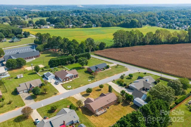 a view of a brick building
