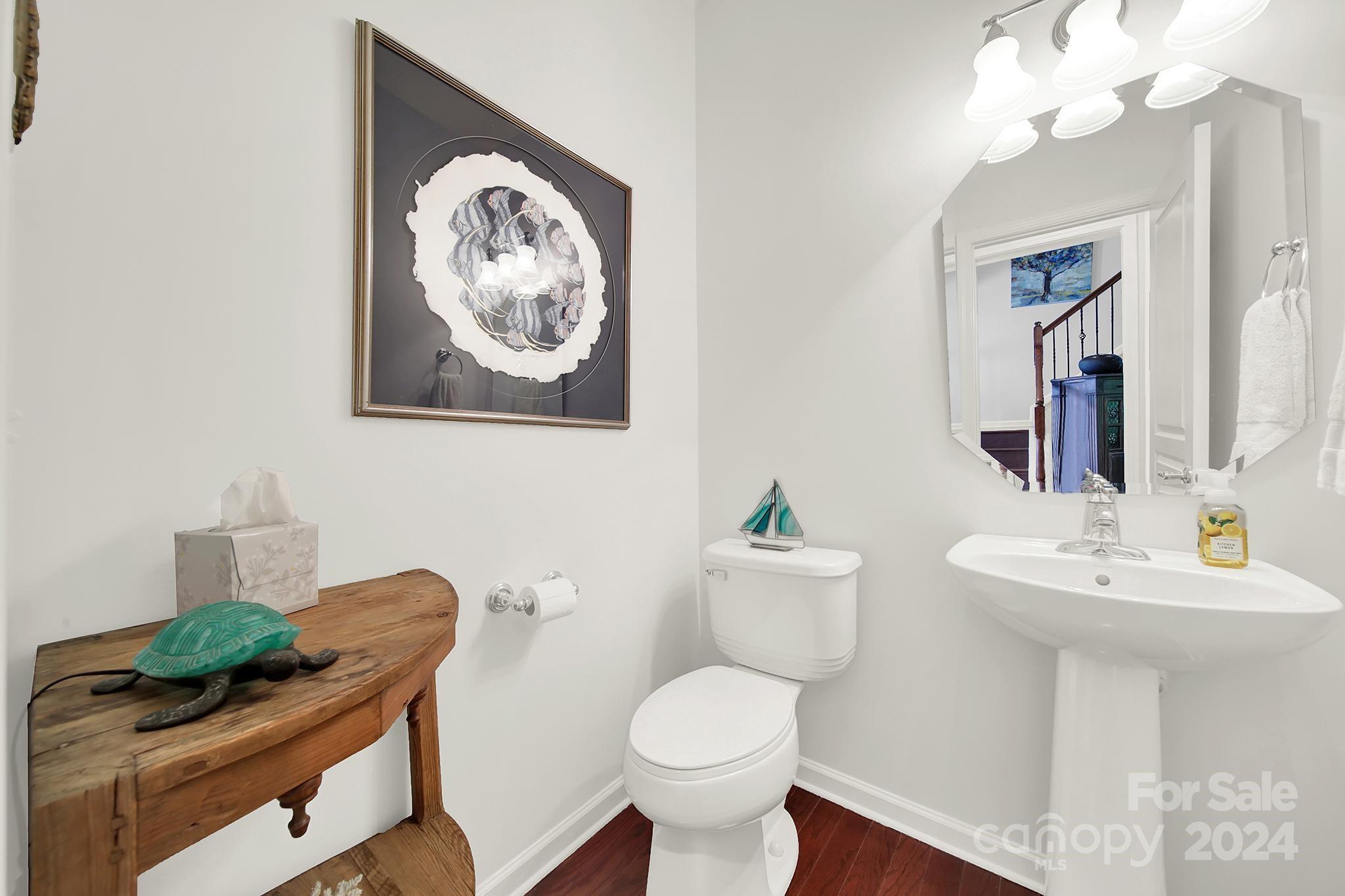 1074 Drayton Court Fort Mill, SC 29708 - Photo 10 of 37 a bathroom with a toilet a sink and mirror