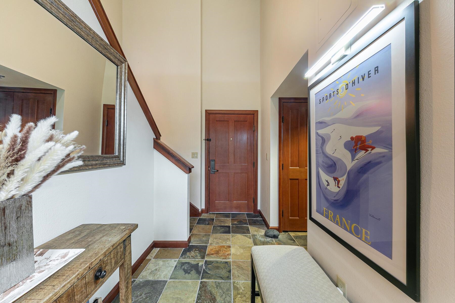 400 Resort Road, Unit 822 824 Olympic Valley, CA 96146 - Photo 6 of 28 a view of front door with glass door