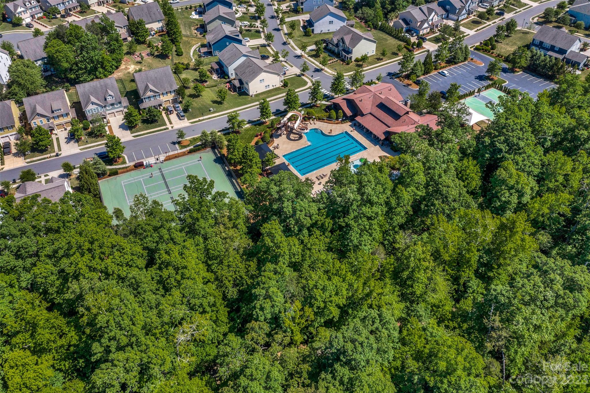 3359 Mandrake Court Tega Cay, SC 29708 - Photo 29 of 33 an aerial view of residential house with outdoor space and trees all around