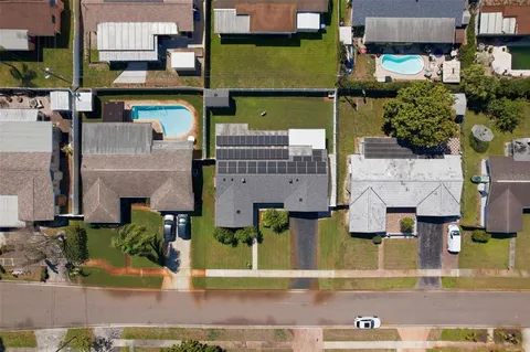 an aerial view of multiple houses