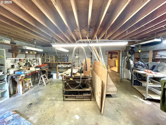 a view of balcony with furniture and wooden deck