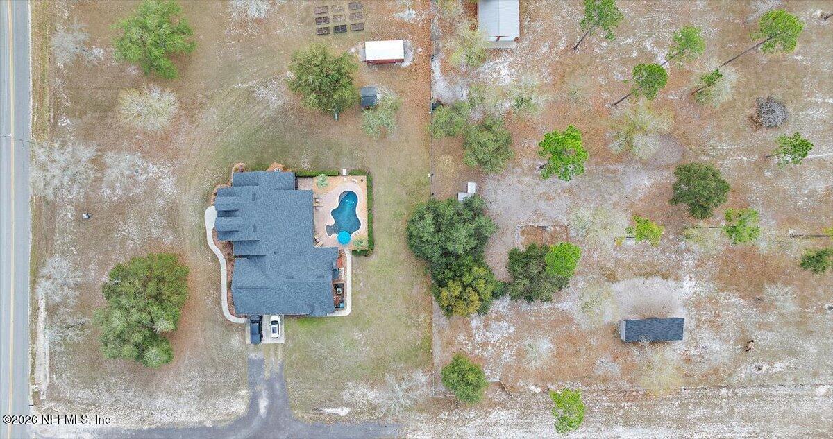 14394 Bob Burnsed Road Glen St. Mary, FL 32040 - Photo 50 of 53 an aerial view of a house with outdoor space