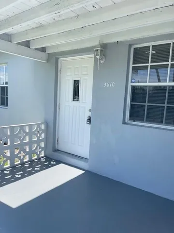 a view of front door