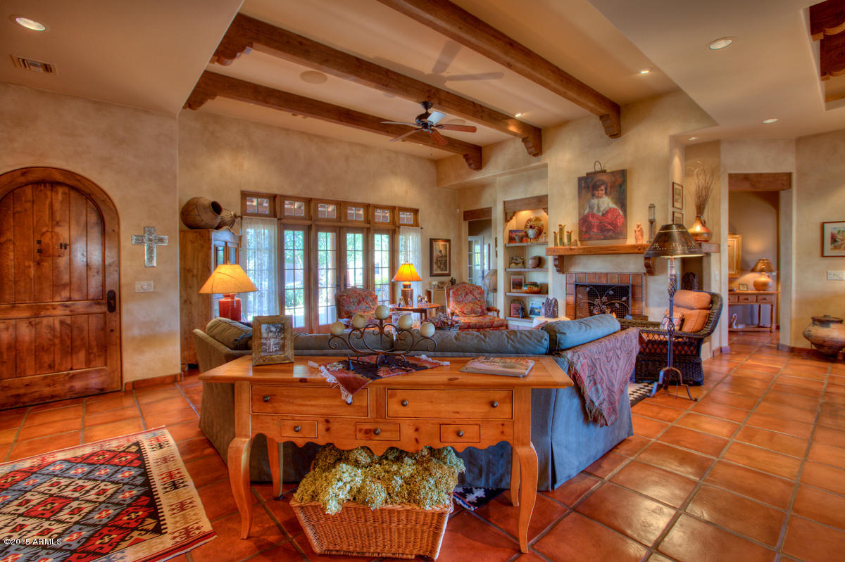 19139 East Alondra Way Rio Verde, AZ 85263 - Photo 8 of 31 Wood Beams and Recessed Lighting