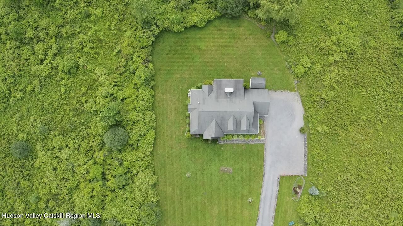 2914 Sleepy Hollow Road Athens, NY 12015 - Photo 9 of 39 a bird view of a house with a yard