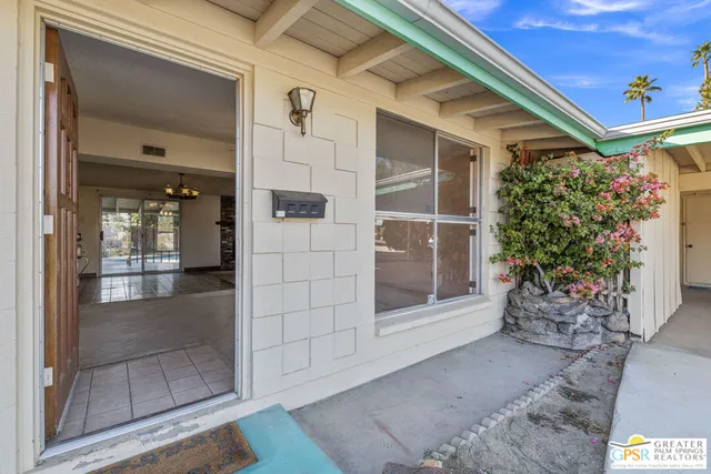 a view of a entryway door of the house