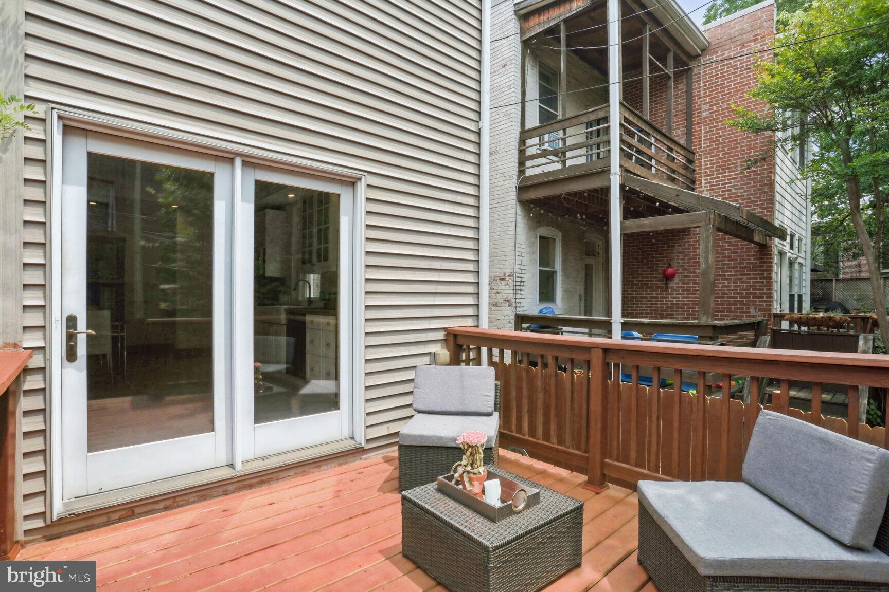1219 Constitution Avenue Northeast Washington, DC 20002 - Photo 26 of 38 New deck off kitchen