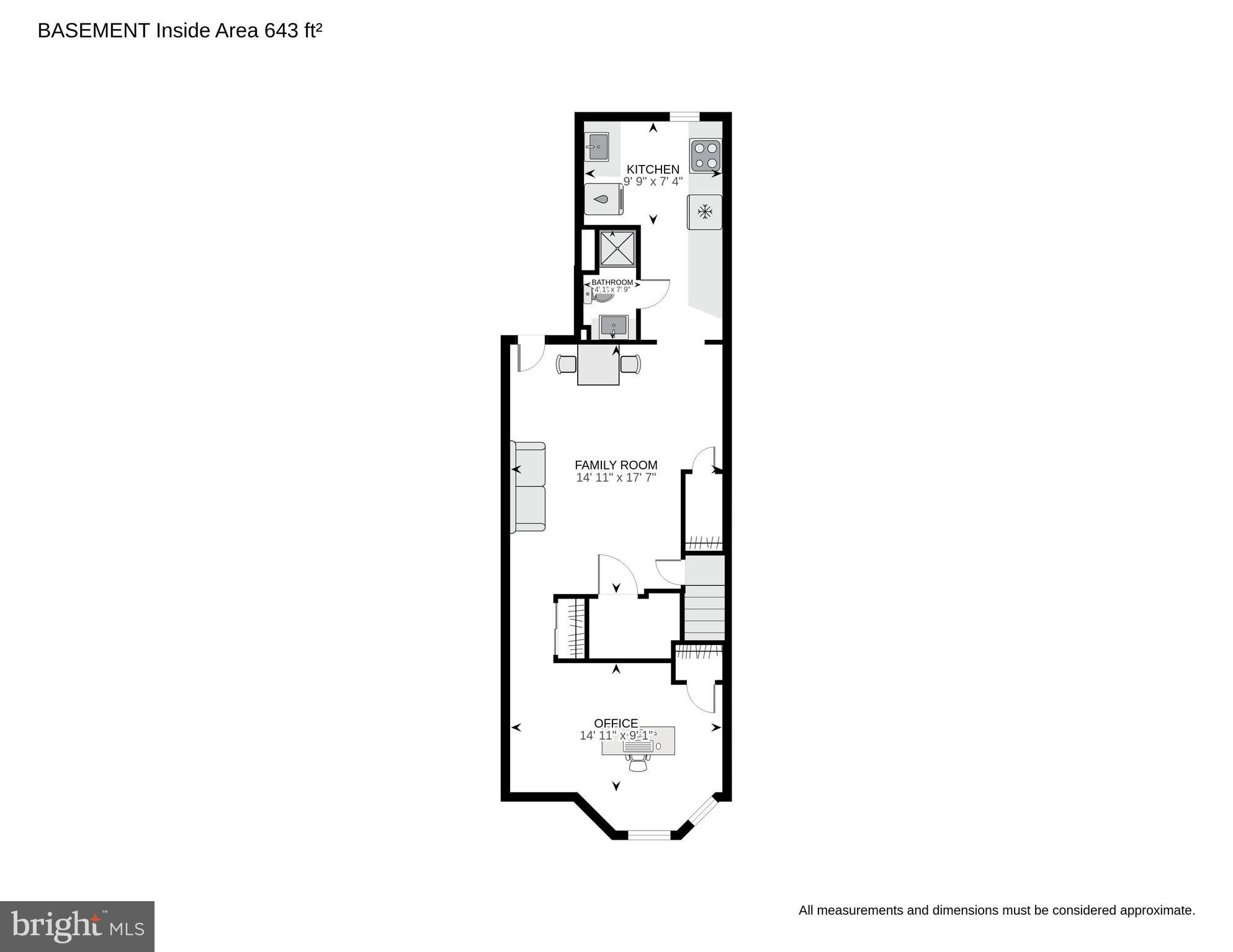 1219 Constitution Avenue Northeast Washington, DC 20002 - Photo 38 of 38 Basement Floor Plan