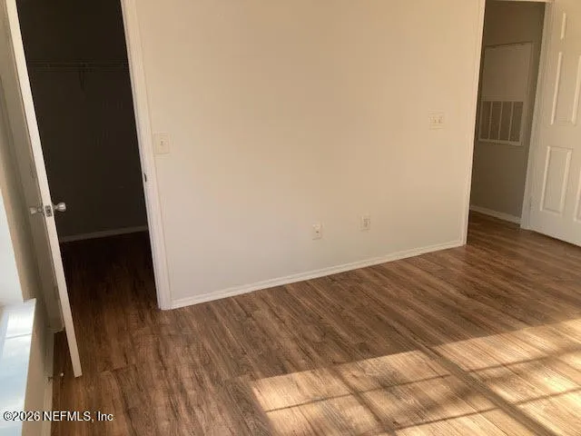 a view of a backyard with garden