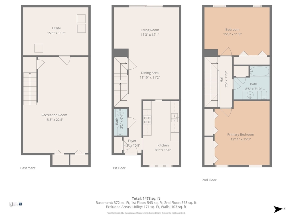 48 Fox Meadow Road, Unit F Leominster, MA 01453 - Photo 36 of 36 a picture of a floor plan