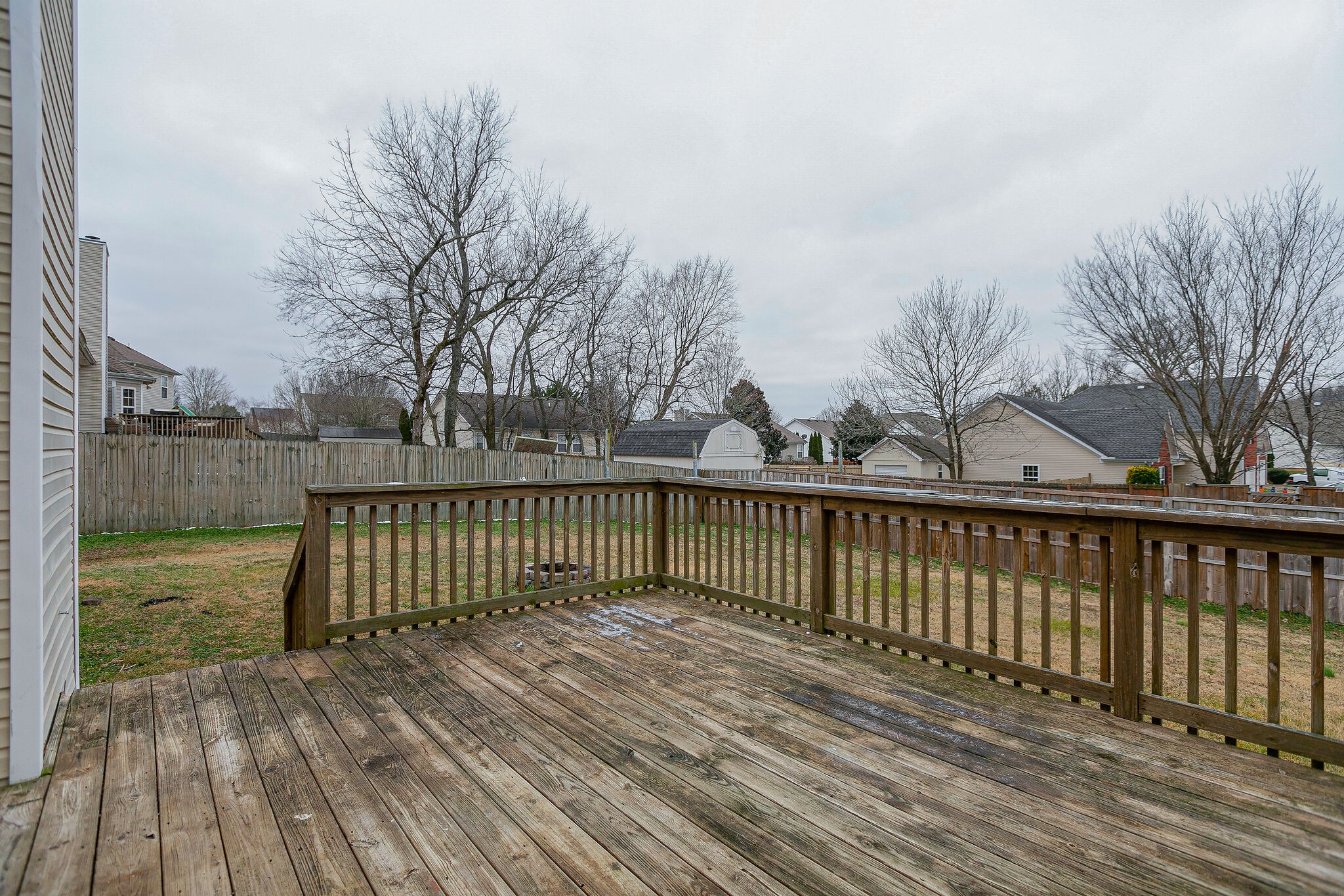 1905 Portway Road Spring Hill, TN 37174 - Photo 9 of 28 a view of a wooden roof with wooden floor and fence