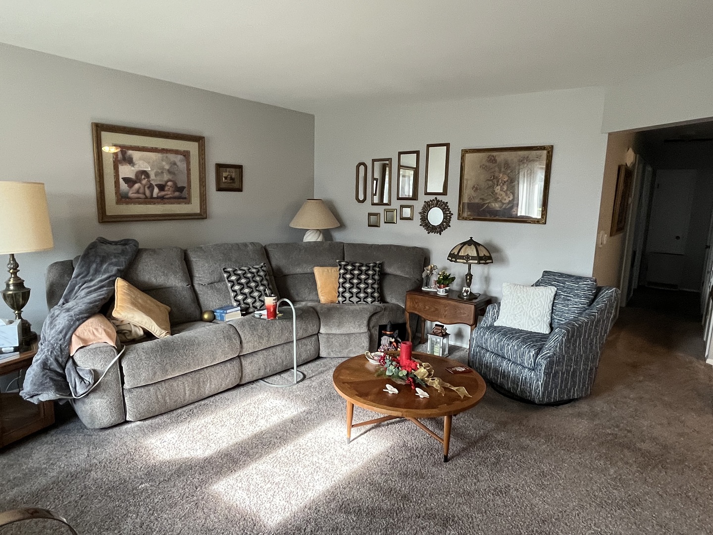 213 School Avenue Rochelle, IL 61068 - Photo 4 of 26 a living room with furniture and a lamp
