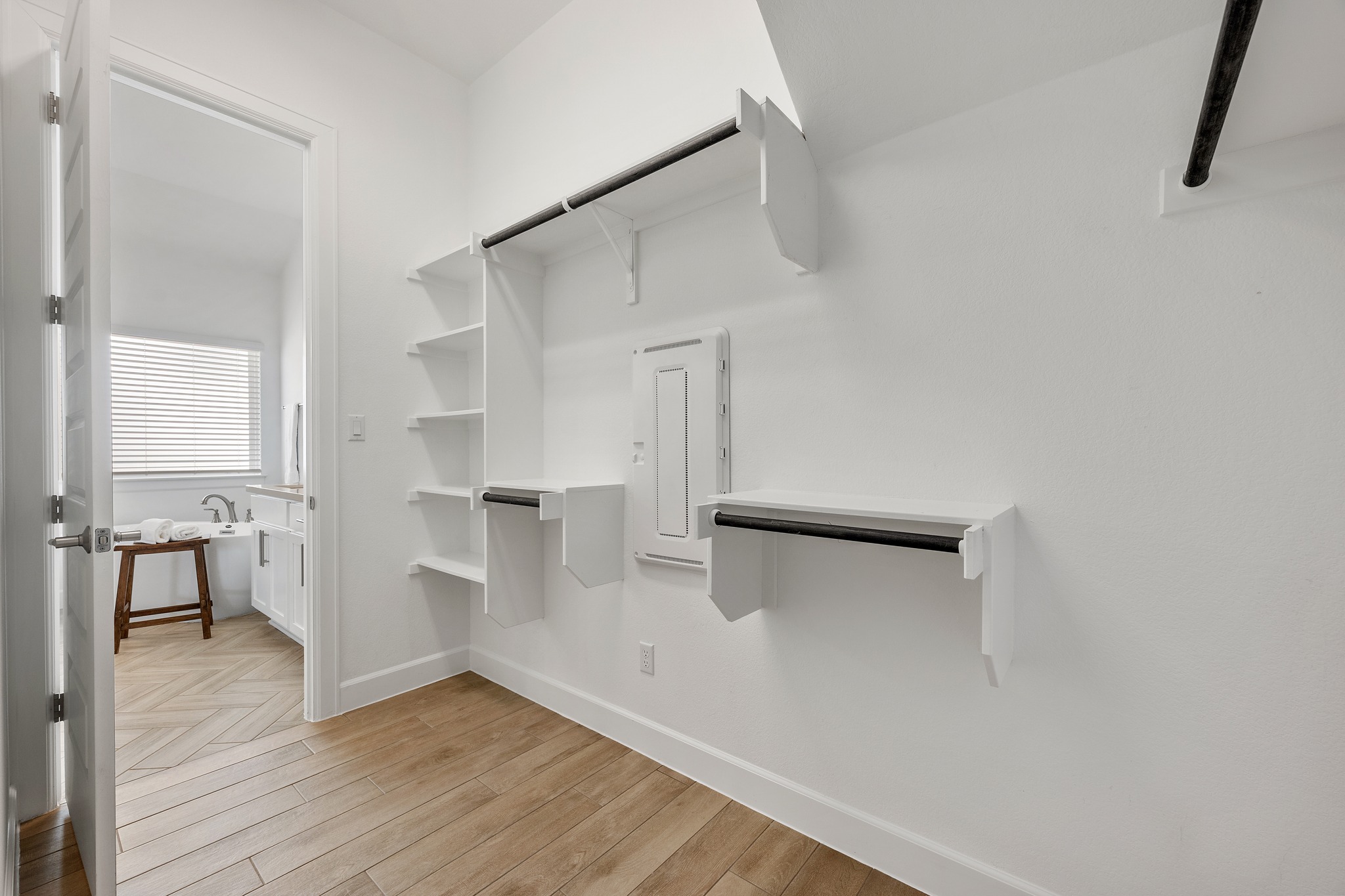 606 Bonfisk Bend Austin, TX 78738 - Photo 21 of 40 a view of empty room with wooden floor