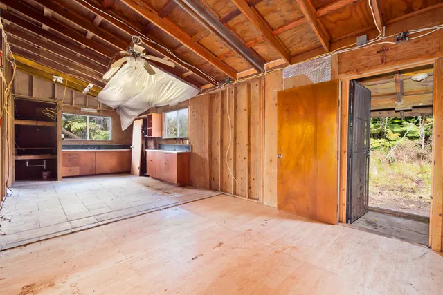 a view of an empty room