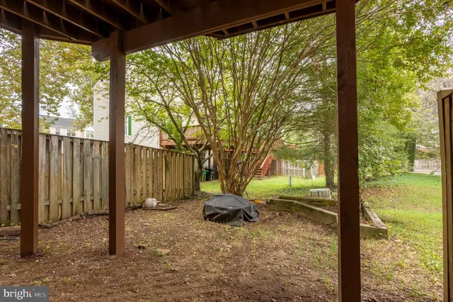 a house view with a backyard space