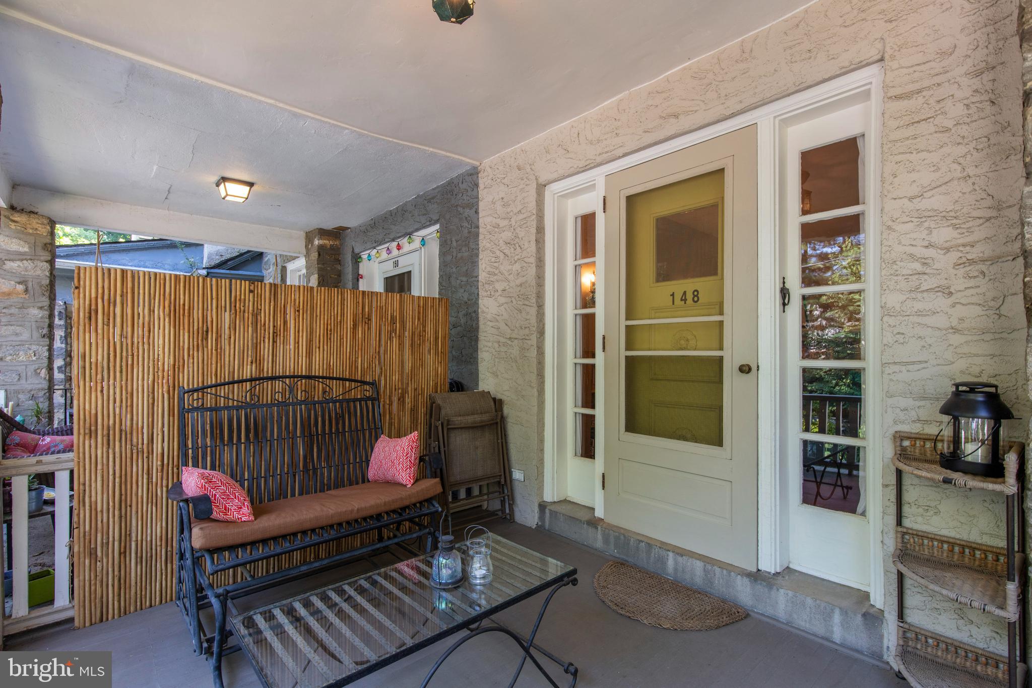 Covered front porch
