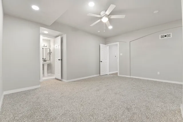 a view of an empty room